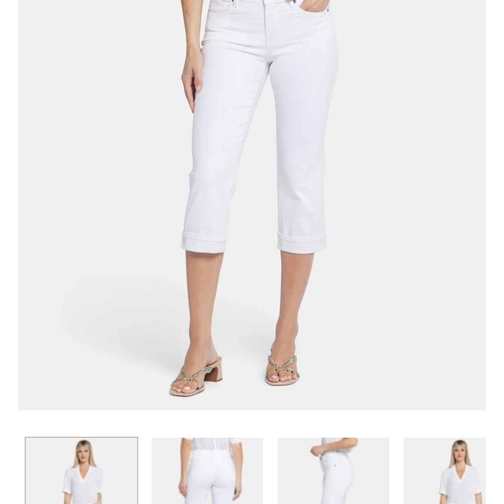 NYDJ Women's Crisp‎ White Ankle Jeans